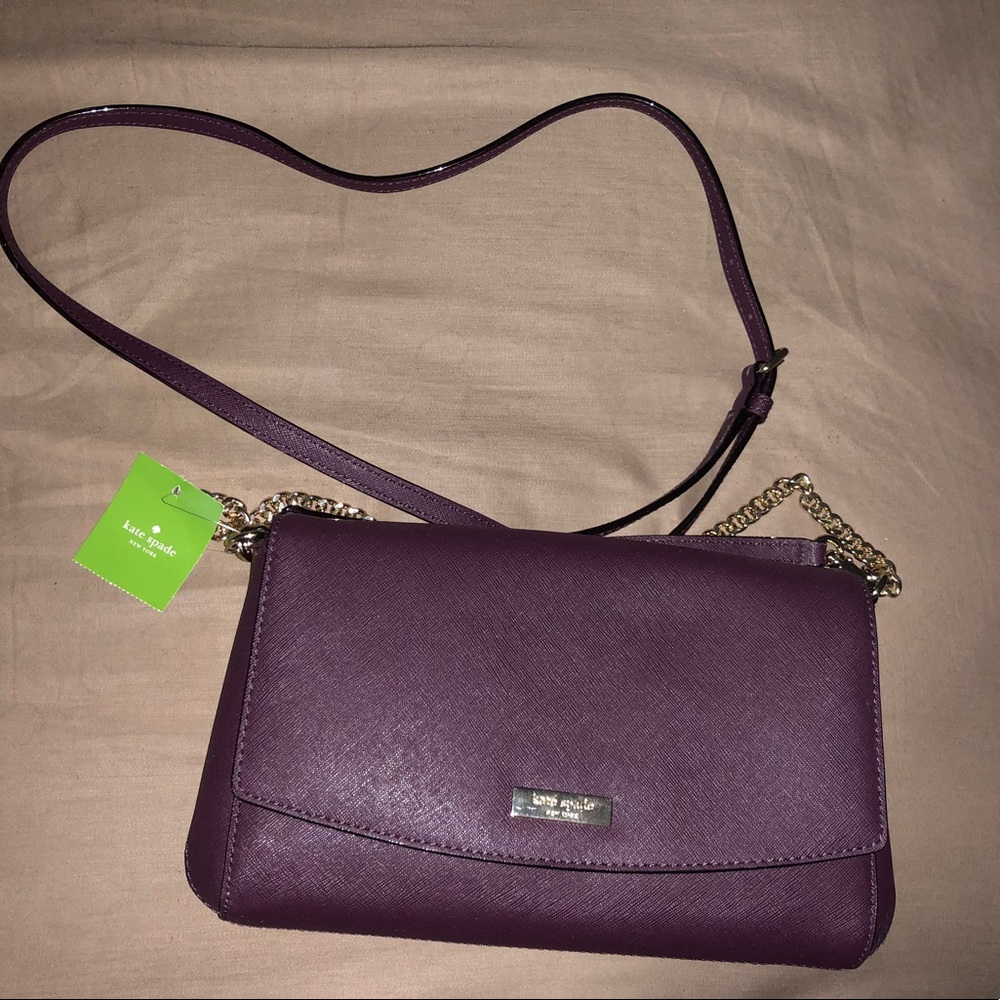Plum Kate Spade Crossbody Clutch